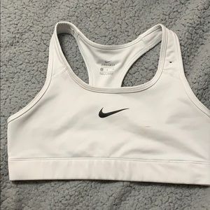 White Nike Sports Bra, Medium